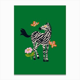 Zen Zebra Canvas Print