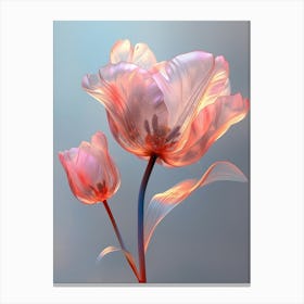 Pink Tulips 1 Canvas Print