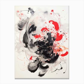 Japanese Calligraphy Illustration 5 Canvas Print