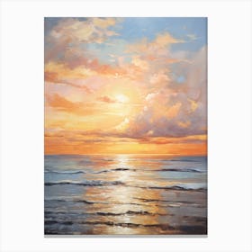 Sunset Over The Ocean 16 Canvas Print