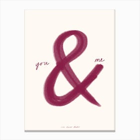 You and Me Art Print Canvas Print