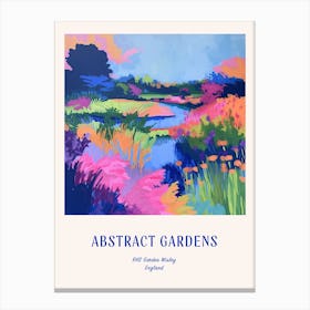 Colourful Gardens Rhs Garden Wisley United Kingdom 3 Blue Poster Canvas Print