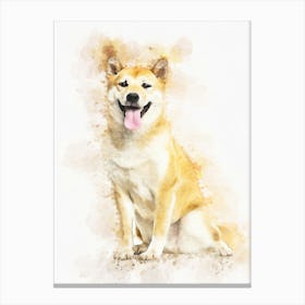 Shiba Inu Dog Canvas Print