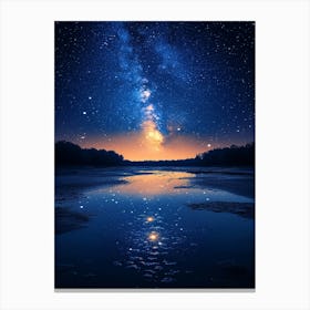 Night Sky With Milky 5 Canvas Print