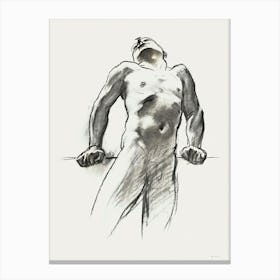 Man Standing, Head Thrown Back, John Singer Sargent Canvas Print