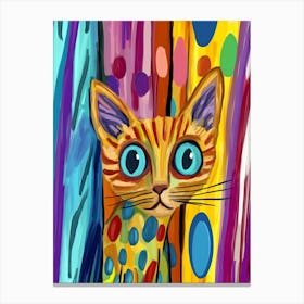 Colorful Cat 20 Canvas Print