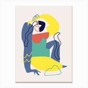 Colorful Abstract Figure Canvas Print