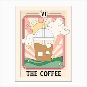 The Coffee Tarot Card Canvas Print