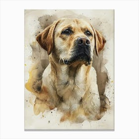 Labrador Retriever Watercolor Painting 2 Canvas Print