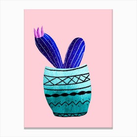 Galaxy Cacti Canvas Print