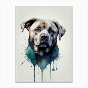 Dog Portrait Canvas Print