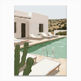 Cyprus Villa Canvas Print