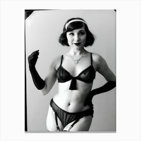 1920's Burlesque Dancer ~Reimagined 50 Canvas Print