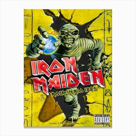 Iron Maiden Rock In Rio 1985 Posters Canvas Print