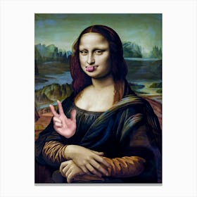 A Modern Mona Lisa Canvas Print