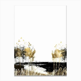 'Golden Trees' Canvas Print