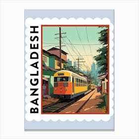 Bangladesh 2 Travel Stamp Poster Canvas Print
