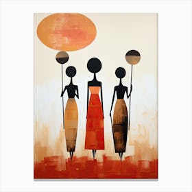 African Women | Boho Style Canvas Print