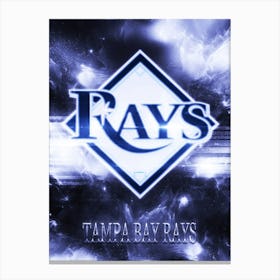 Tampa Bay Rays Poster Canvas Print