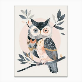 Charming Nursery Kids Animals Owl 2 Canvas Print
