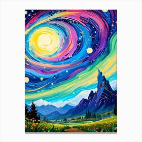 Galaxy Painting 4 Canvas Print