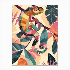Modern Abstract Chameleon Pattern 2 Canvas Print