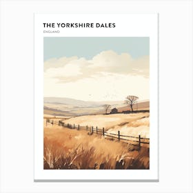 The Yorkshire Dales England 4 Hiking Trail Landscape Poster Canvas Print