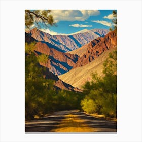 Death Valley National Park United States Of America Vintage Poster Canvas Print