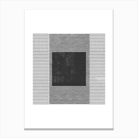 Stripes And Square Canvas Print