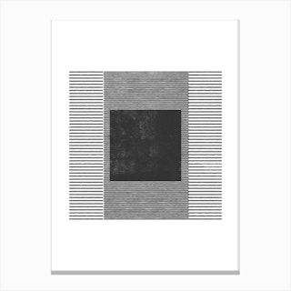 Stripes And Square Canvas Print