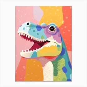 Colourful Dinosaur Lesothosaurus 1 Canvas Print