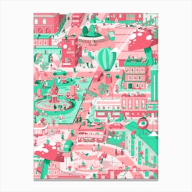 Pink City Canvas Print