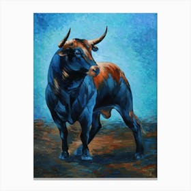 Blue Bull 1 Canvas Print