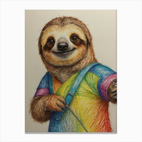 Sloth 36 Canvas Print