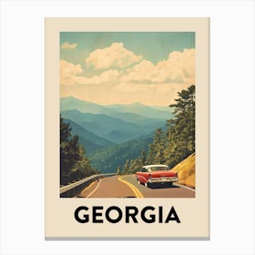 Georgia Vintage Travel Poster Canvas Print