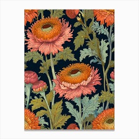 William Morris Floral Pattern 7 Canvas Print