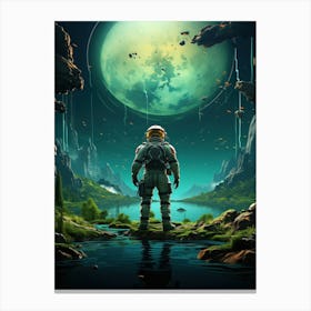 Spaceman In Space Canvas Print