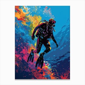 Scuba Diver sport Canvas Print