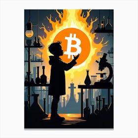 Bitcoin 4 Canvas Print