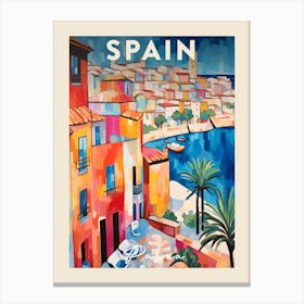 Palma De Mallorca 2 Fauvist Painting Travel Poster Canvas Print