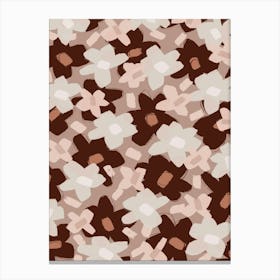 Pastel Flower Pattern Canvas Print