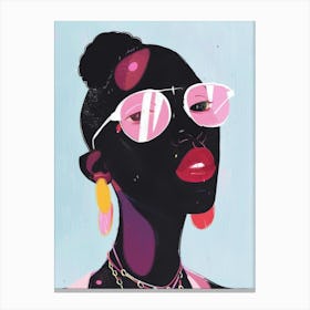 Sexy Black Woman Canvas Print