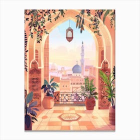 Arabic Mediterranean Interior Canvas Print