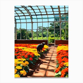 Brooklyn Botanic Garden, Cats Pop Art 1 Canvas Print
