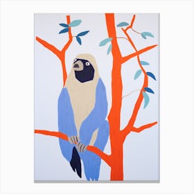 Colourful Kids Animal Art Sloth 2 Canvas Print