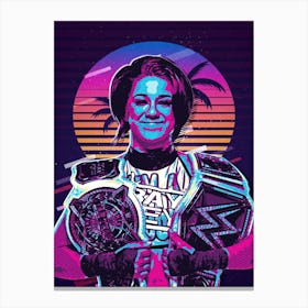 Bayley 80s Retro Canvas Print