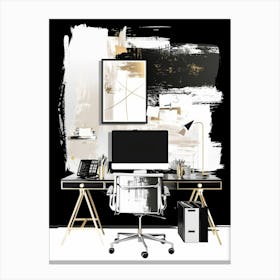 Home Office Canvas Print