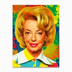 Allison Janney Colourful Pop Movies Art Movies Canvas Print