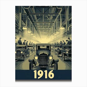 Aihrgdesign A Vintage Industrial Poster Celebrating Automobil 6818944d 9477 4bd3 9d6a 519a39eef274 0 Canvas Print