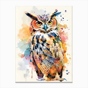 Owl Painting Canvas Print